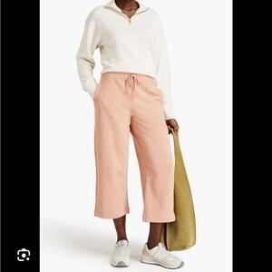 Vince Wide Leg Cropped Casual Sweatpants in Blush Women’s Size Small